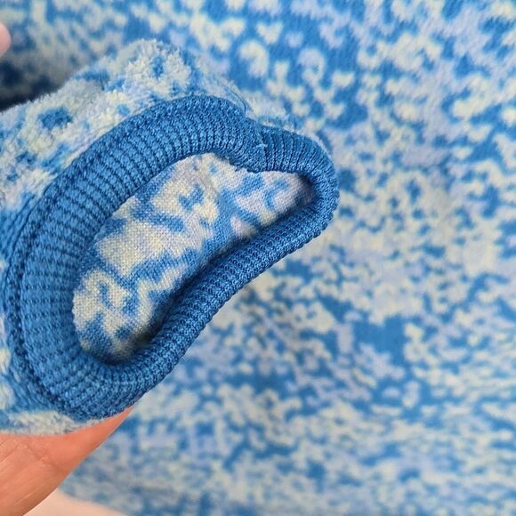 Columbia Arctic Air Printed Half Zip Fleece Pullover Blue Warm Sweatshirt Jacket - Picture 5 of 8